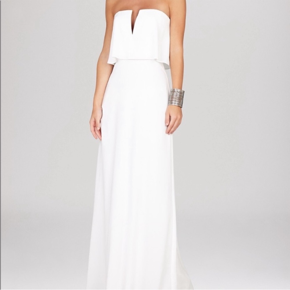 NWT BCBG Alyse - white maxi